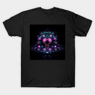 Butterfly Heart Fractal T-Shirt